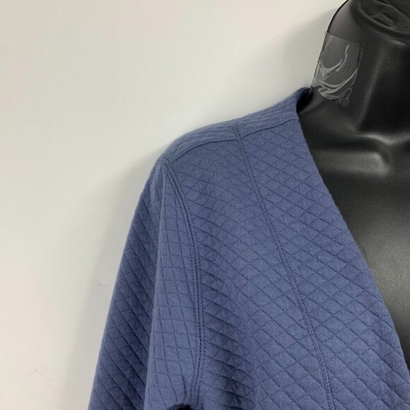 L.L. Bean Women's Quilted Open Front Classic Cotton Cardigan Size M - Picture 3 of 12